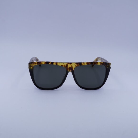 Saint Laurent SL1 010 Sunglasses Havana/Black Square Frame, Grey Lenses - Picture 3 of 12